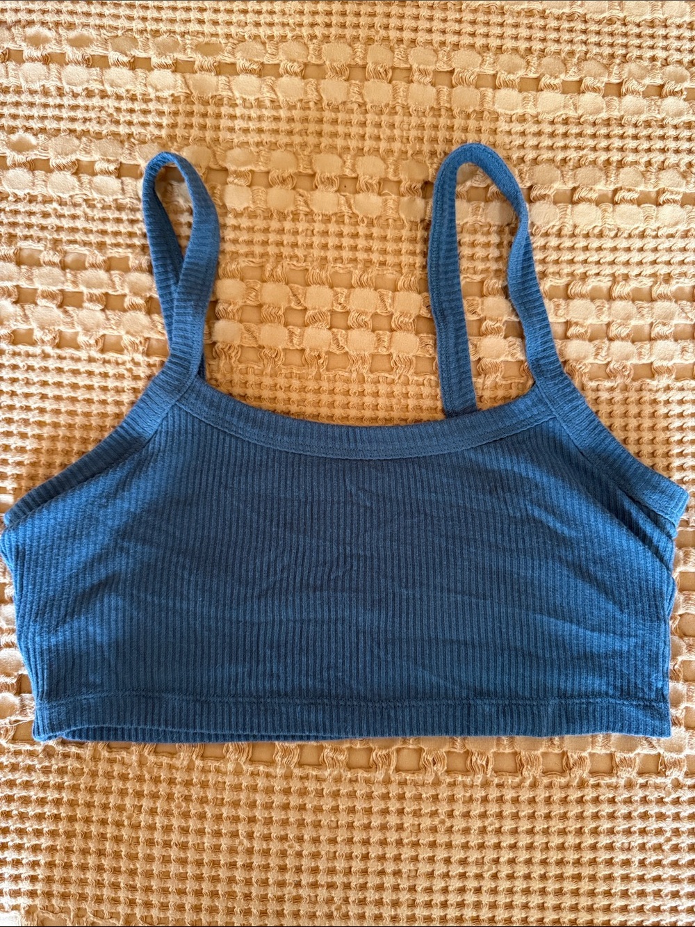 ALO Yoga Green Ribbed Bralette